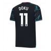 Manchester City Jeremy Doku #11 Tredjedrakt 2023-24 Kortermet